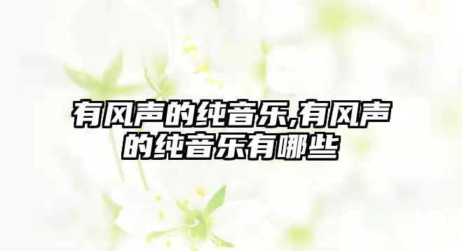 有風(fēng)聲的純音樂,有風(fēng)聲的純音樂有哪些