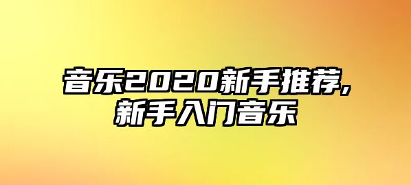 音樂2020新手推薦,新手入門音樂