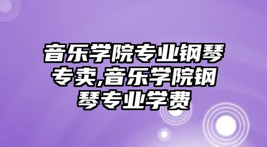 音樂學院專業鋼琴專賣,音樂學院鋼琴專業學費