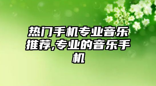 熱門手機(jī)專業(yè)音樂(lè)推薦,專業(yè)的音樂(lè)手機(jī)