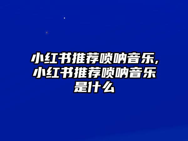 小紅書推薦嗩吶音樂,小紅書推薦嗩吶音樂是什么