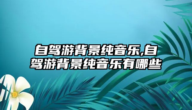 自駕游背景純音樂,自駕游背景純音樂有哪些