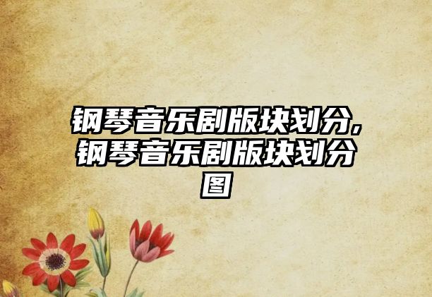 鋼琴音樂劇版塊劃分,鋼琴音樂劇版塊劃分圖